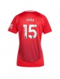 Manchester United Leny Yoro #15 Zenski Domaci Dres 2024-25 Kratak Rukavima